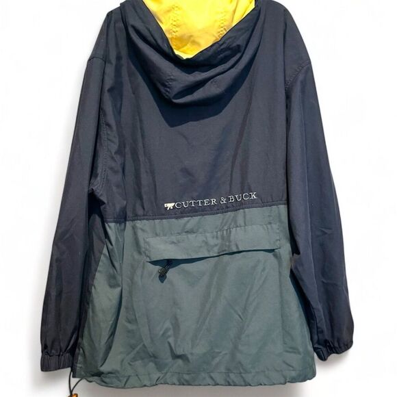 Cutter & Buck Men's Hooded Windbreaker Jacket Multicolor Size Medium - Picture 1 of 6